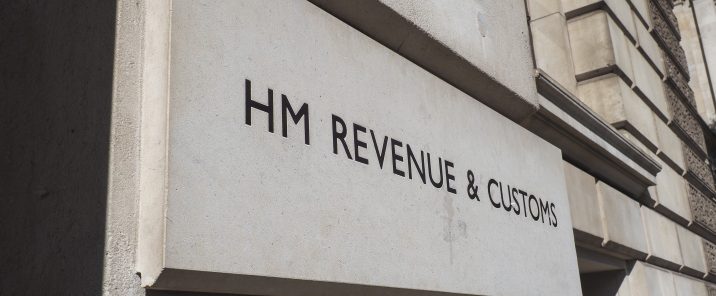 HM Revenue and Customs sign outside a building